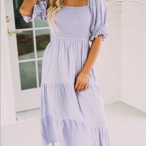 Shop These Three Lilac Swiss Dot Maxi